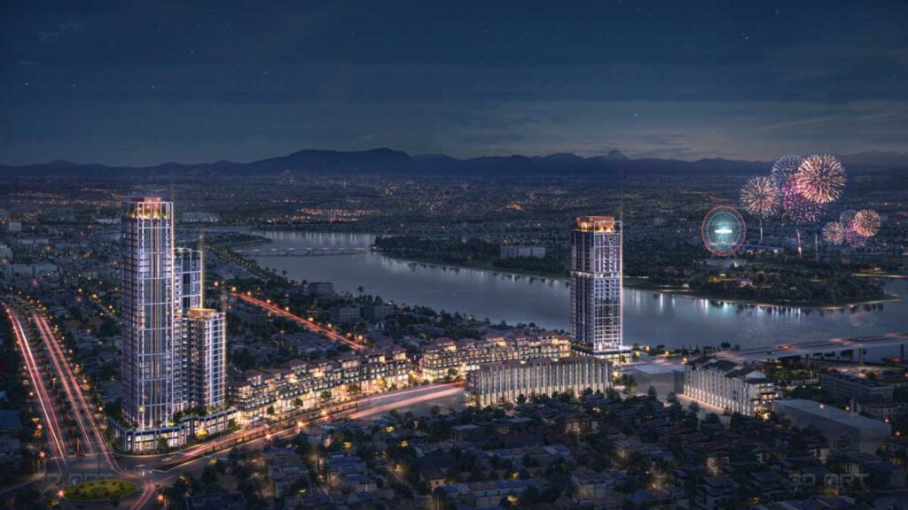 Top 10 căn hộ cao cấp Đà Nẵng Phối cảnh Dự án tổ hợp Sun Cosmo Residence Đà Nẵng