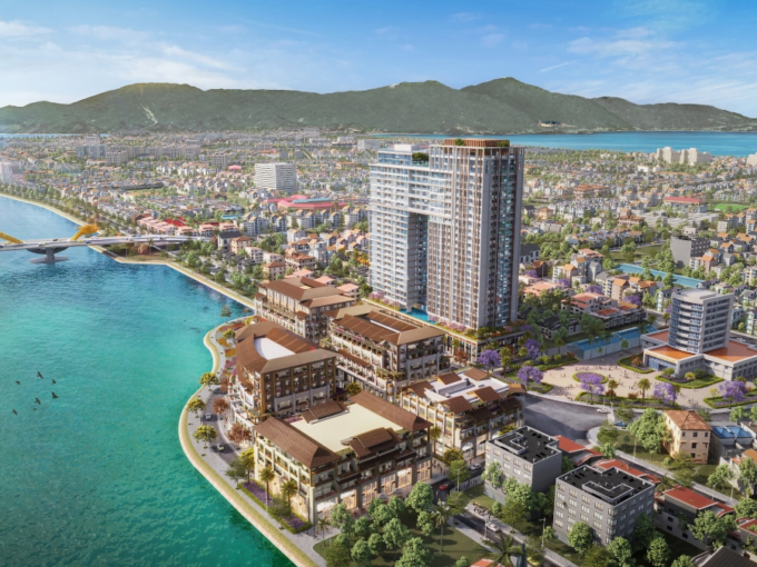 Phối cảnh dự án Sun Ponte Residence Da Nang - Căn hộ view cầu Rồng