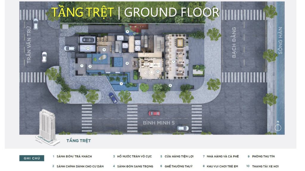Soi 5 tiện ích The Filmore Đà Nẵng tặng giới thượng lưu Tiện ích tầng trệt The Filmore