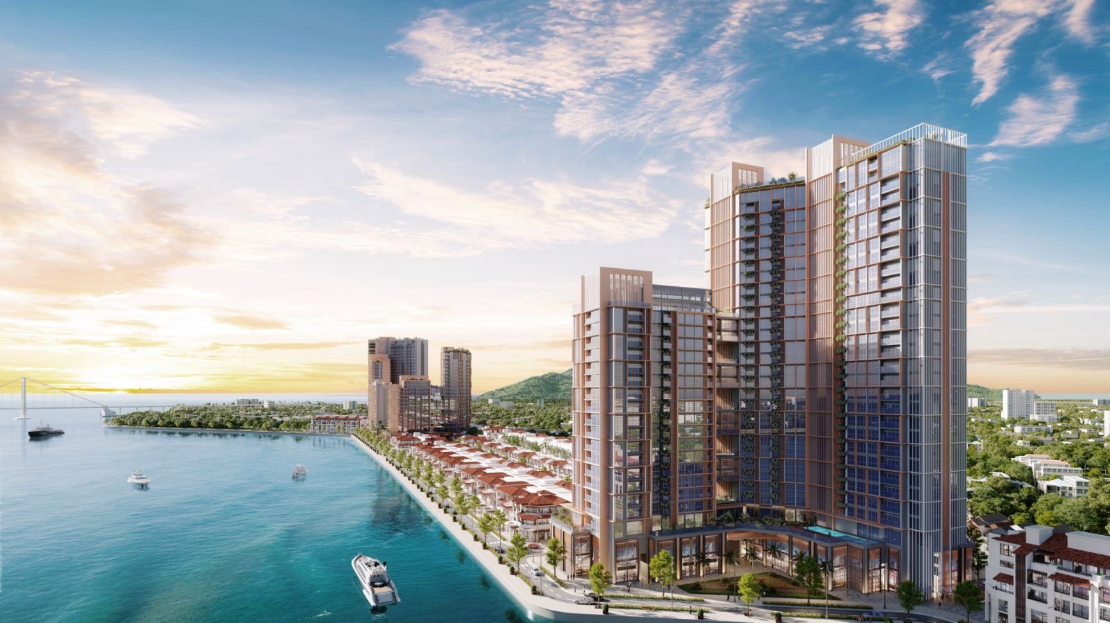 Tổng hợp dự án căn hộ ở Đà Nẵng cho người nước ngoài sở hữu 2025 Phối cảnh dự án Sun Symphony Residence Đà Nẵng